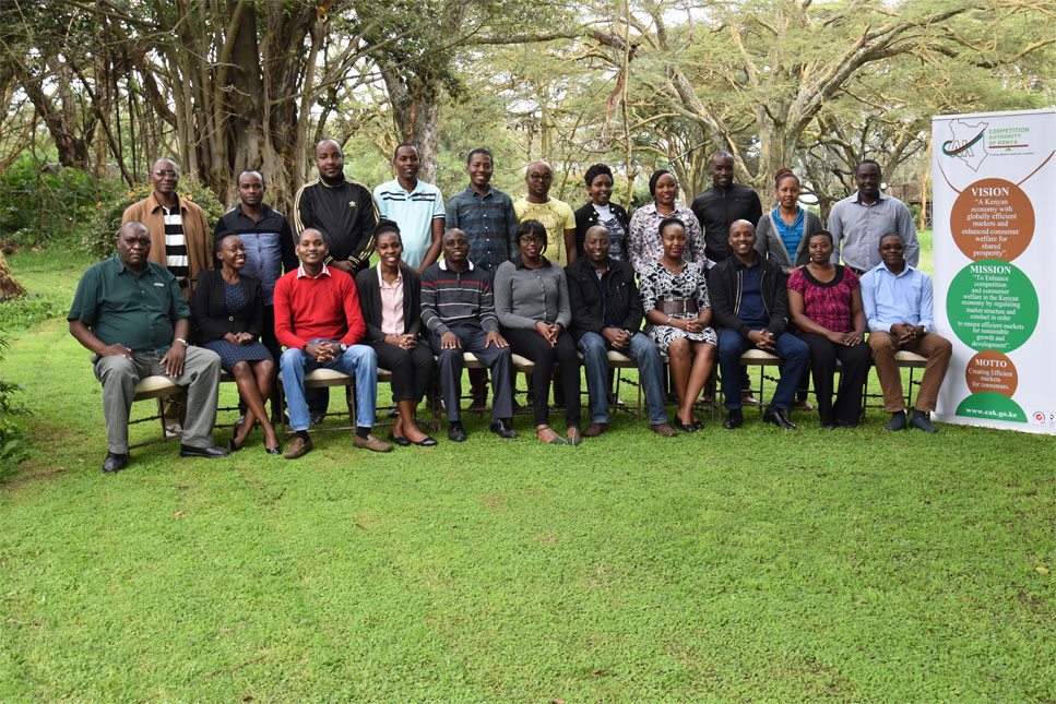 The Competition Authority of Kenya (CAK) staff undertaking User Acceptance Testing (UAT) of the Case Management System (CMS) and the E-filing Portal – April 2018.